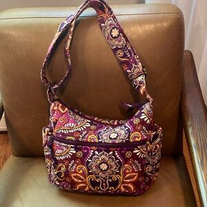 Vera Bradley Retired Safari Sunset Shoulder Bag Multi Pocket